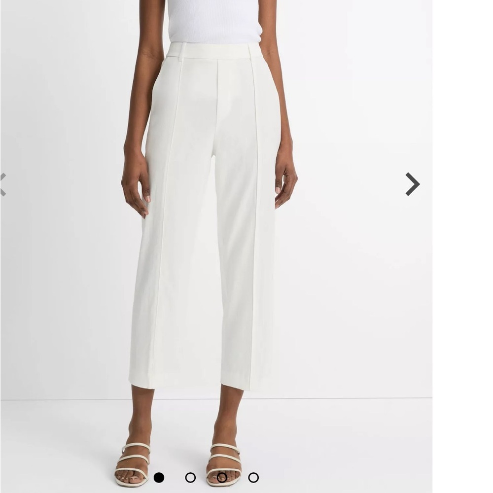 Vince Linen-Blend Tapered Pull-On Pant